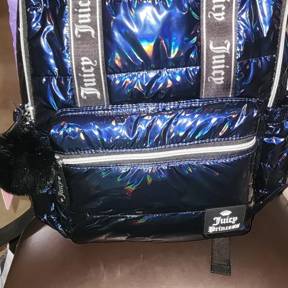 Juicy Couture Princess Nwt Iridescent Full Sz. Backpack